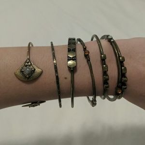 Free People Bangles set of 7